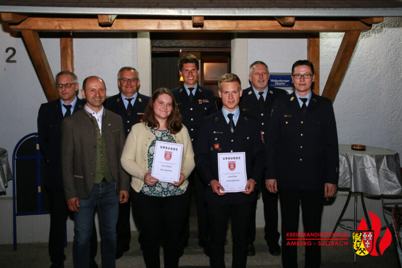 Feuerwehr Wolfsbach ehrt zahlreiche Mitglieder