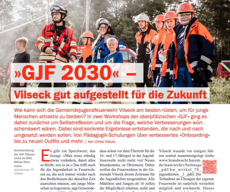 Mehr über den Artikel erfahren »GJF 2030« in der Brandwacht